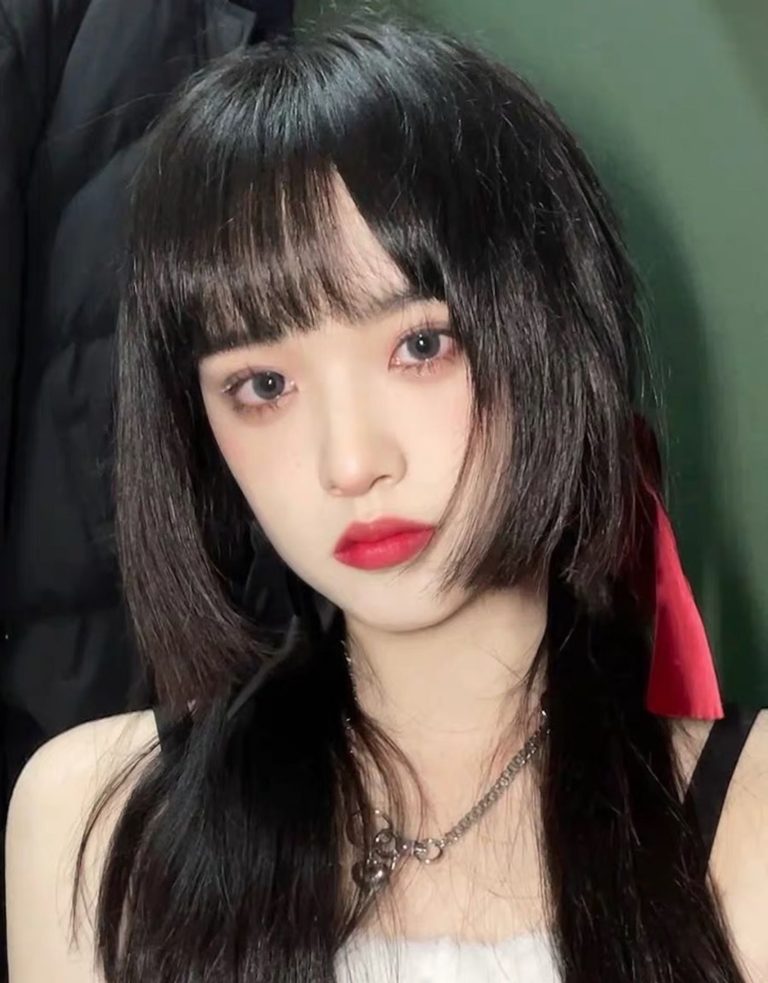 假发女黑长直公主切姬发式空气刘海cos甜美lolita蓬松