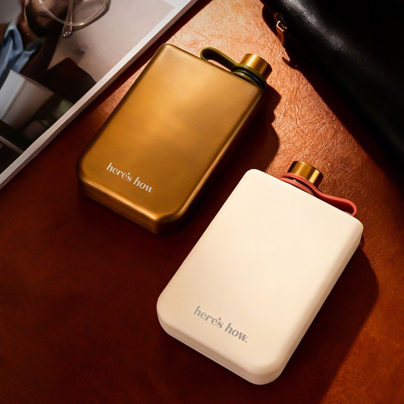 户外随身小酒壶304不锈钢白酒瓶9盎司长方形便携创意旅行酒壶半斤