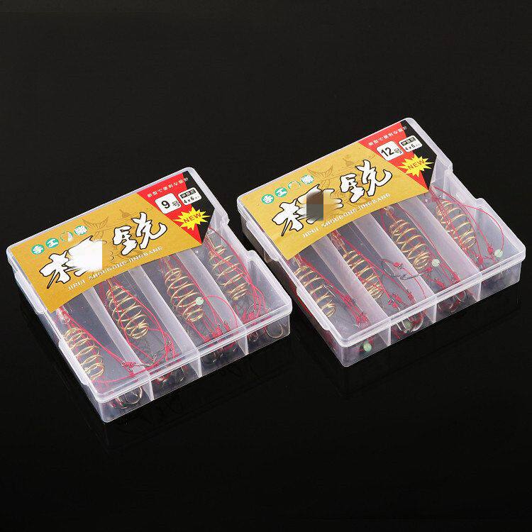 防缠绕爆炸钩 伊势尼鱼钩有倒刺炸弹钩盒装4副 钓鱼垂钓用品批发