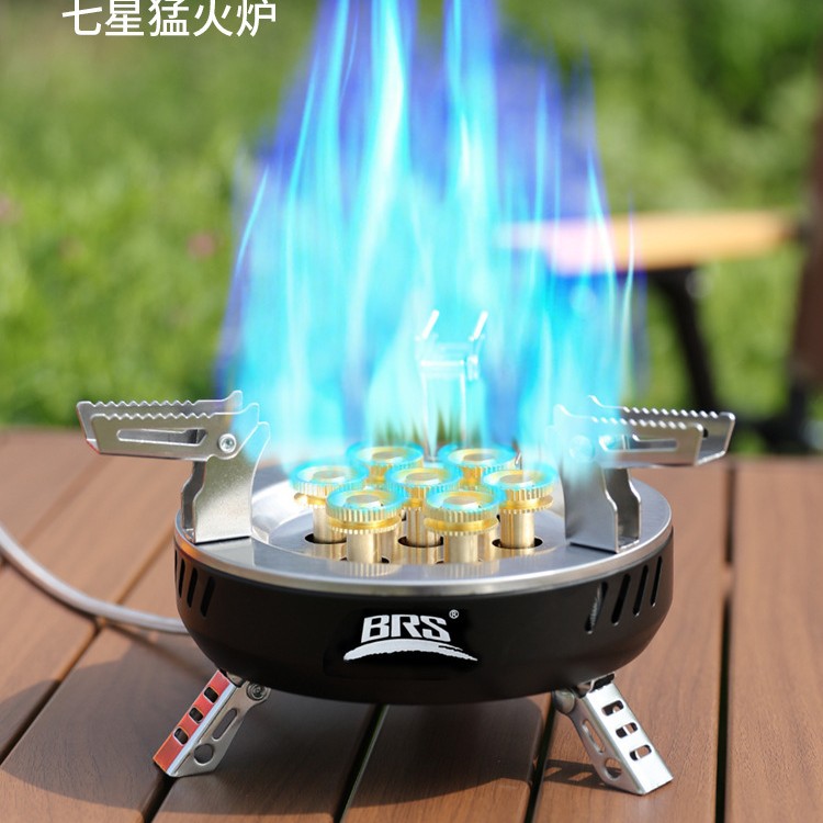 兄弟捷登BRS-207七星户外炉BRS-203卡式炉猛火便携露营液化气炉灶