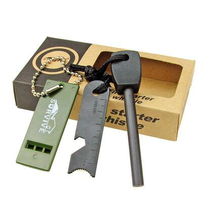 香港survive生存者打火石大号打火棒户外打火石礼盒装