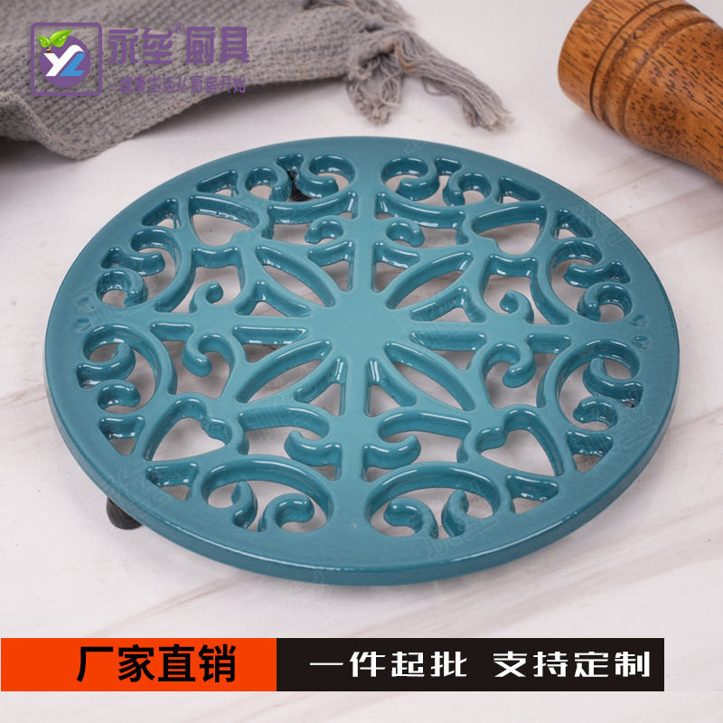 永垒铸铁隔热垫 铸铁锅垫 珐琅锅垫 隔热杯垫
