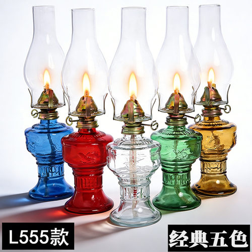 L555小四爪老式煤油灯 户外露营氛围野营灯 客厅卧室摆件轻奢灯具