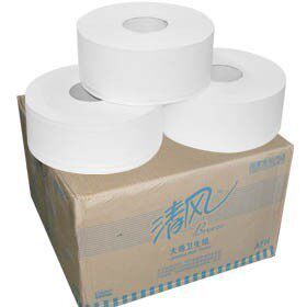 清风大卷纸大盘纸卫生纸 2层12卷220米 BJ03A 江浙沪皖包邮