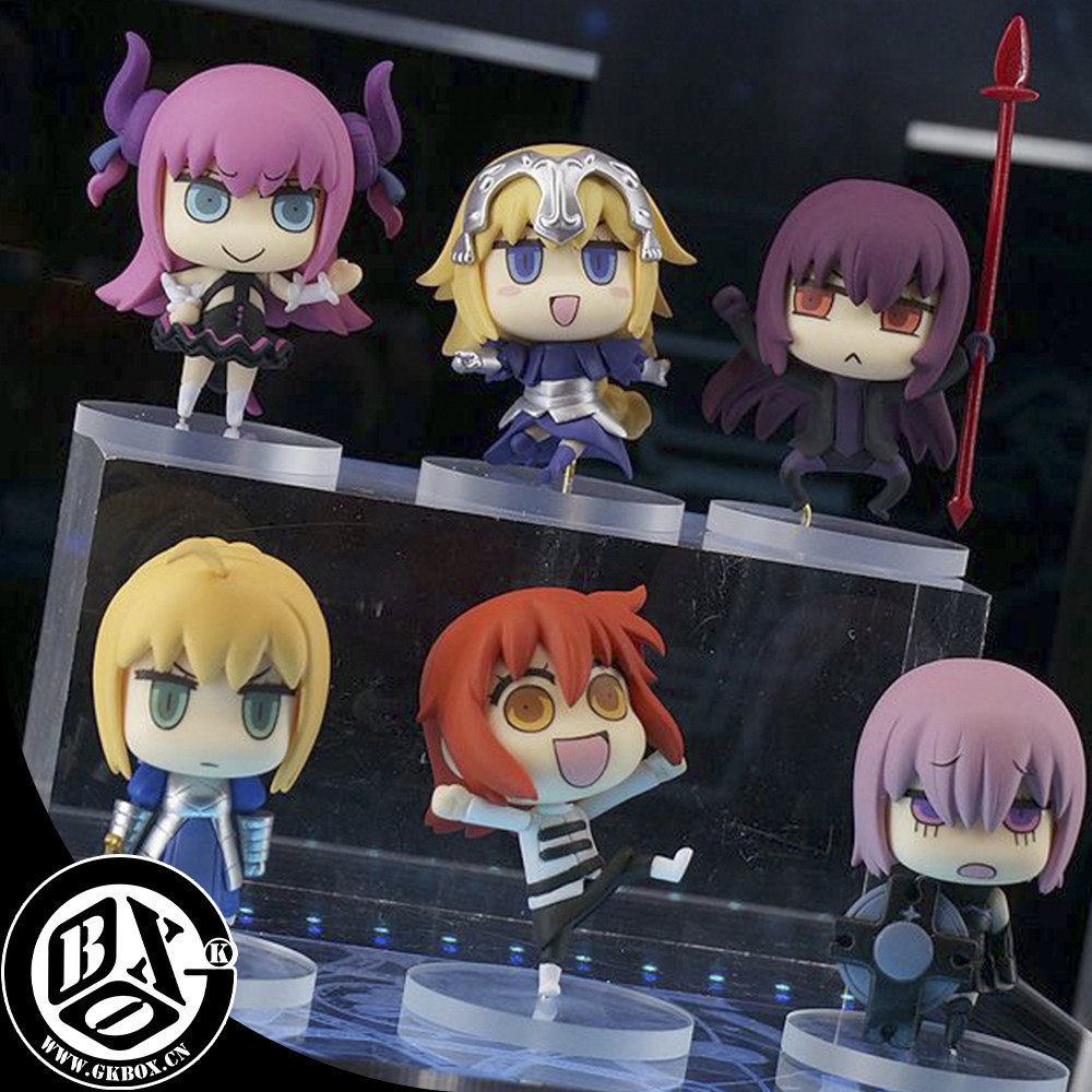 q版fate粘土人咕哒子二次元公仔从漫画了解fgo手办盒蛋汽车载摆件