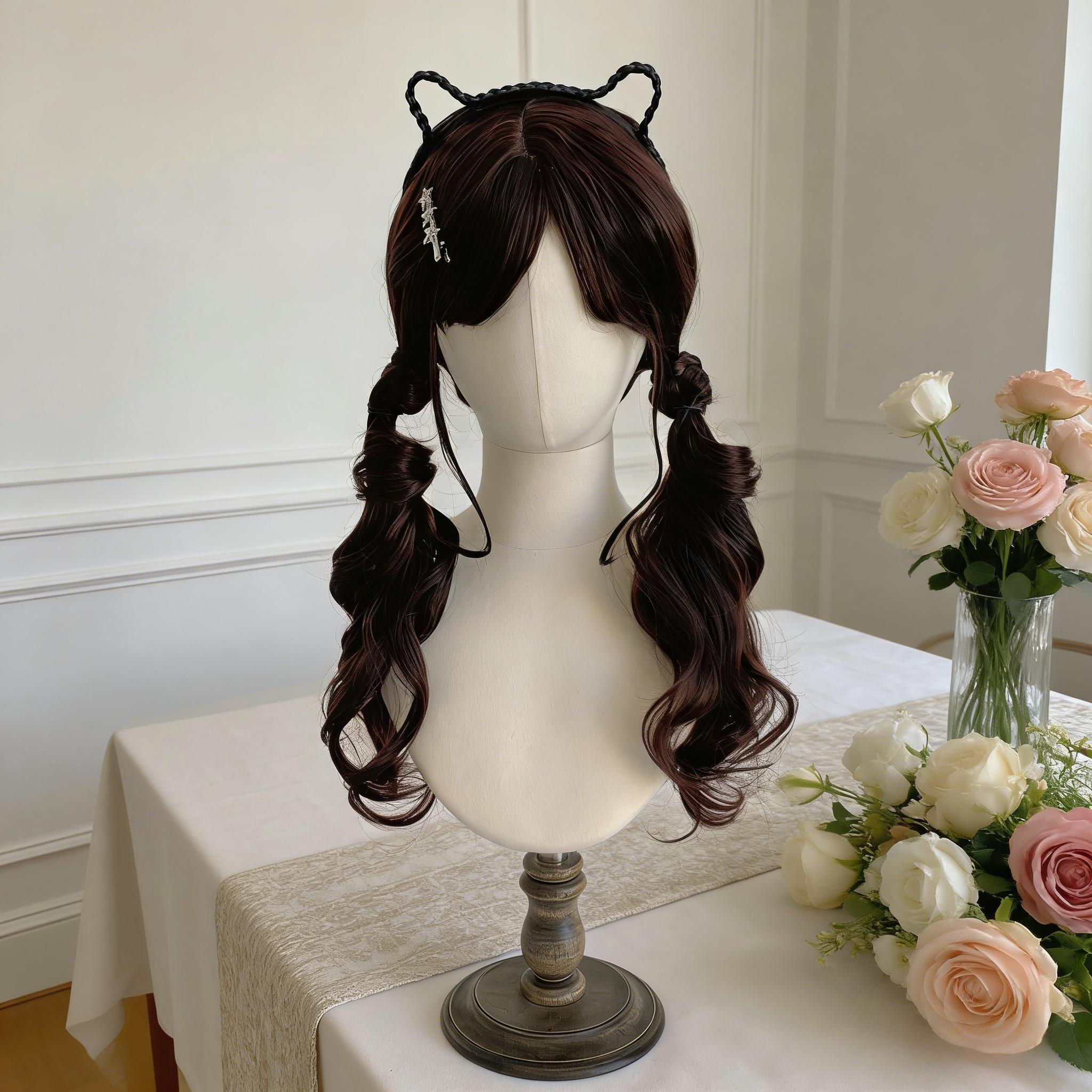 【甜心少女】lolita双马尾长卷发
