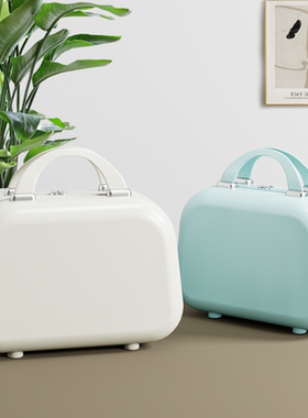 14寸小型手提箱2025新款化妆包子母箱女复古轻便伴手礼收纳小箱子