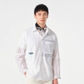 超薄户外外套TAZK81519 防晒衣夏季 G02X 衬衫 探路者白色遮阳男式