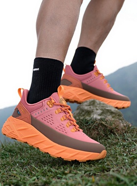 断码特价】探路者TIEF防水徒步鞋男户外厚底防滑男鞋TFAAAM91210