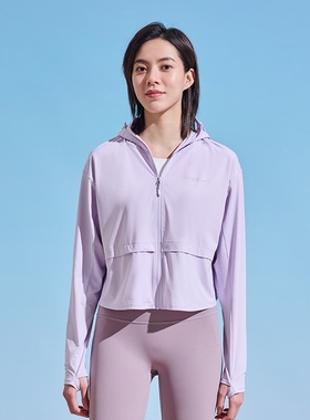 探路者防晒衣女TAZZBL82724-K649-E82X山影灰\白色披肩斗篷皮肤衣