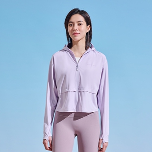 探路者防晒衣女TAZZBL82724-K649-E82X山影灰\白色披肩斗篷皮肤衣