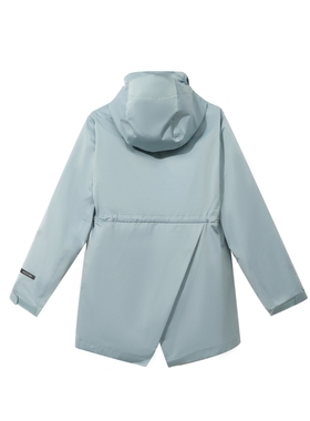 探路者中长款冲锋衣女三合一羽绒内胆连秋冬保暖衣TAWH92746-AB6X