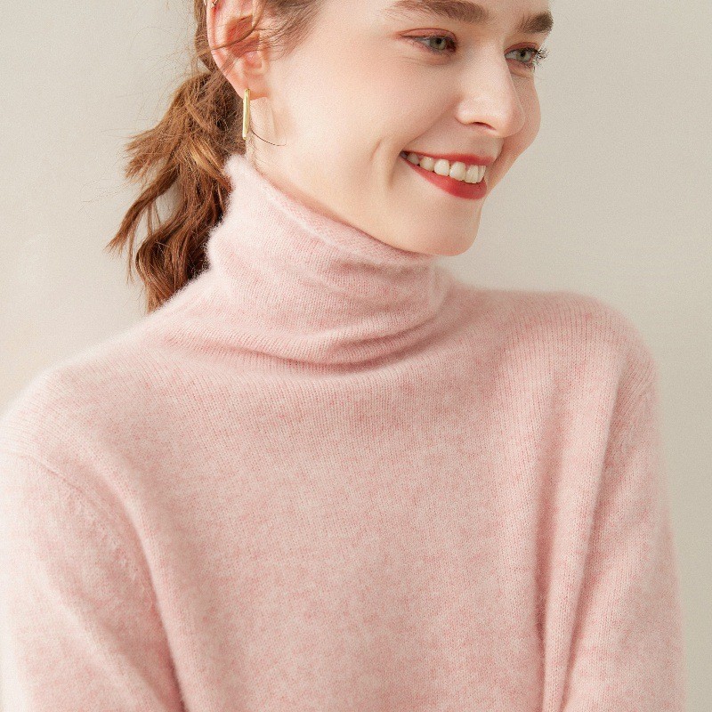 清河县零染羊绒制品经营部女士羊绒衫新款山羊绒上衣女秋冬季高领