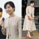 2025春秋新款 裙OL 连衣裙两件商务职业套装 米色精纺羊毛西装 外套