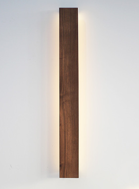 竖款长灯实木简约长条楼梯壁灯背景墙壁灯酒店客房壁灯过道玄关灯