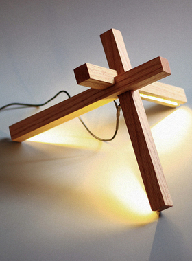 【篝火灯】红橡实木创意礼品LED台灯落地灯装饰灯婚礼灯