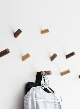 【一分木】实木门后无痕免钉挂钩瓷砖强力铆钉衣帽钩日式北欧衣钩