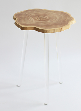 水母几H60原木边几茶几北欧现代简约小户型客厅卧室床头迷你小几