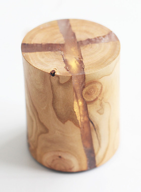 【向阳灯】桃木太阳能礼品小夜灯镇宅创意摆件简约设计床头正气灯