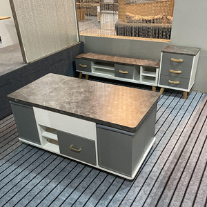 多功能可升降折叠茶几餐桌一体式家用两用小户型客厅伸缩创意带轮
