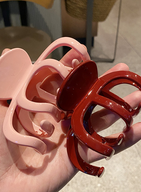 可爱韩国八爪形气质抓夹后脑勺盘发中号加厚高级鲨鱼发夹女发饰潮