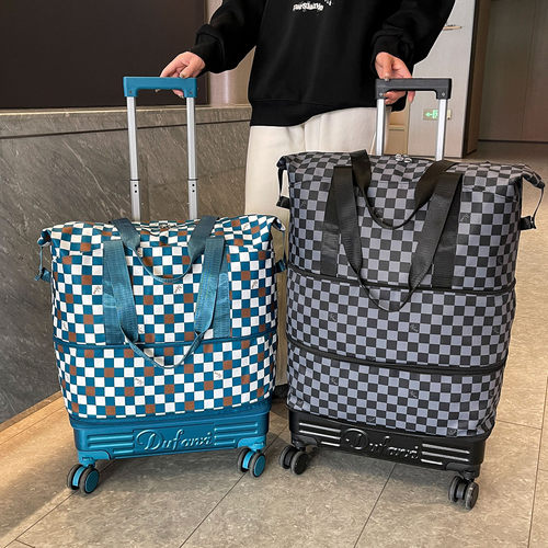短途旅行大容量带轮可折叠包