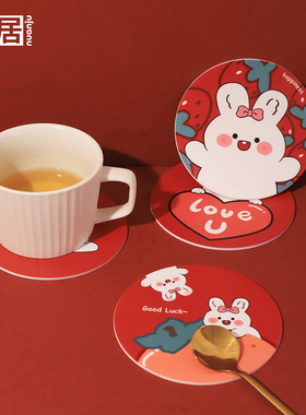 PVC软胶客厅餐桌桌面防烫杯垫