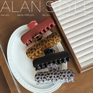 阿斓法式发夹玳瑁色高级感抓夹盘发女后脑勺鲨鱼夹轻奢发饰新款