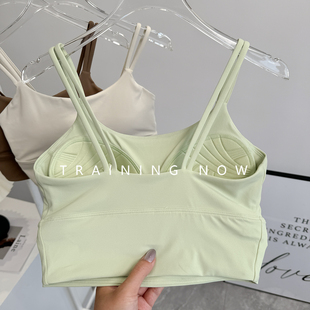 一体式 跑步防震聚拢美背文胸瑜伽吊带背心健身上衣 运动内衣女夏季