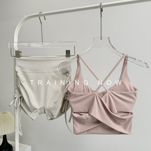 瑜伽服套装女夏季一体式美背文胸