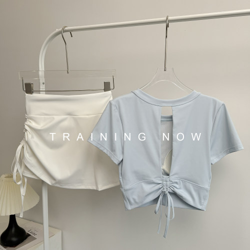 瑜伽服上衣女套装2026新款带胸垫