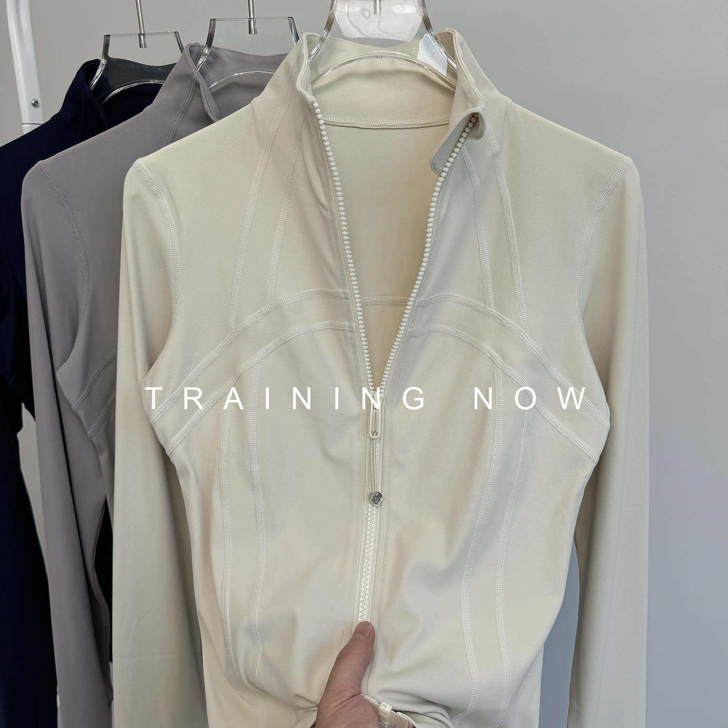 健身外套女秋季新款拉链运动上衣修身长袖外穿跑步专业训练瑜伽服