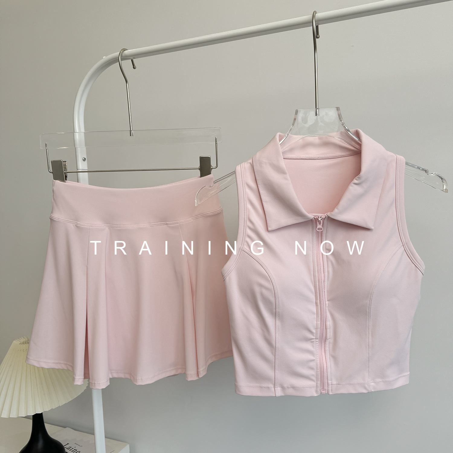 羽毛球套装女夏季网球运动一体式背心绝美高颜值专业晨跑瑜伽服