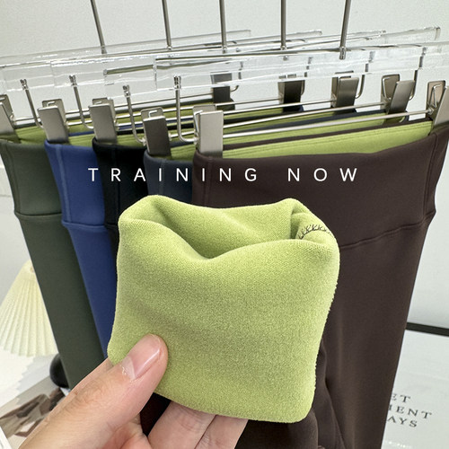 加绒瑜伽裤厚保暖健身裤