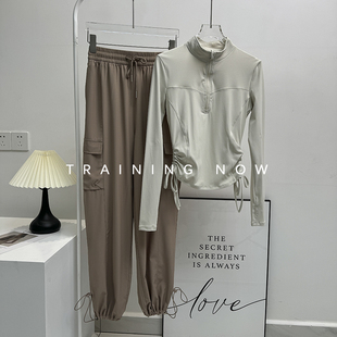 运动套装女秋冬宽松户外健身晨跑服专业瑜伽羽毛球速干衣高级感