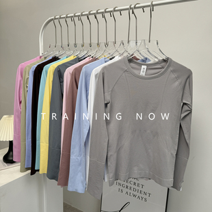 瑜伽服长袖 高颜值跑步训练速干衣普拉提运动健身显瘦T恤 女春夏季