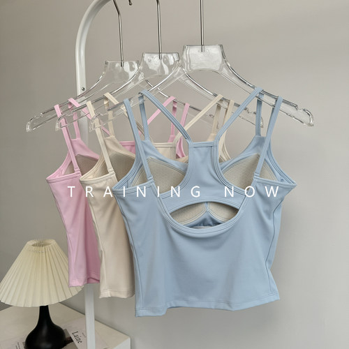 运动内衣女夏季防震美背瑜伽服背心一体式普拉提专业训练健身文胸
