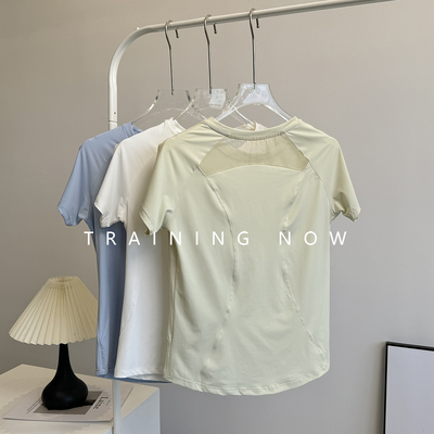 宽松运动短袖女夏季薄款瑜伽服