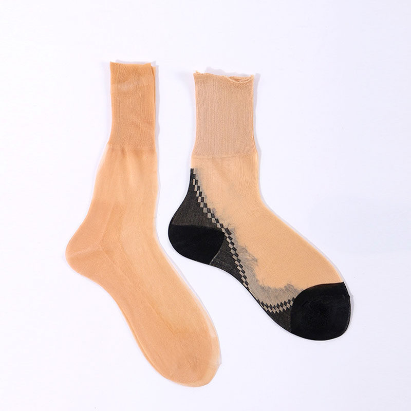 牡丹牌锦纶松口老式尼龙短丝袜复古夏季短筒纯色清凉独特美腿防臭