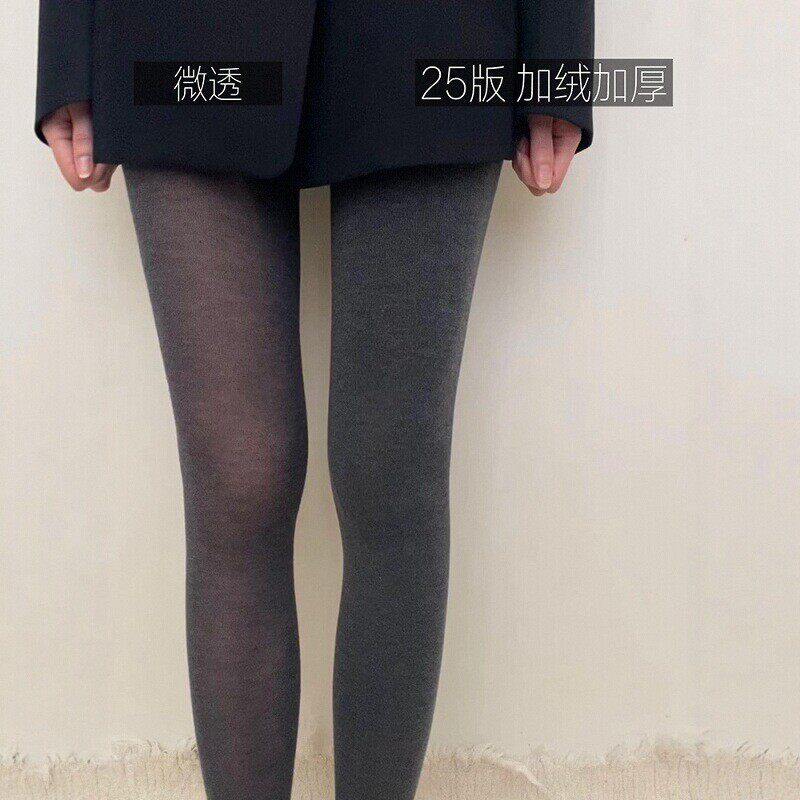 秋冬保暖350g连裤袜子女显瘦显腿长微压弹力打底袜不掉档踩脚裤袜