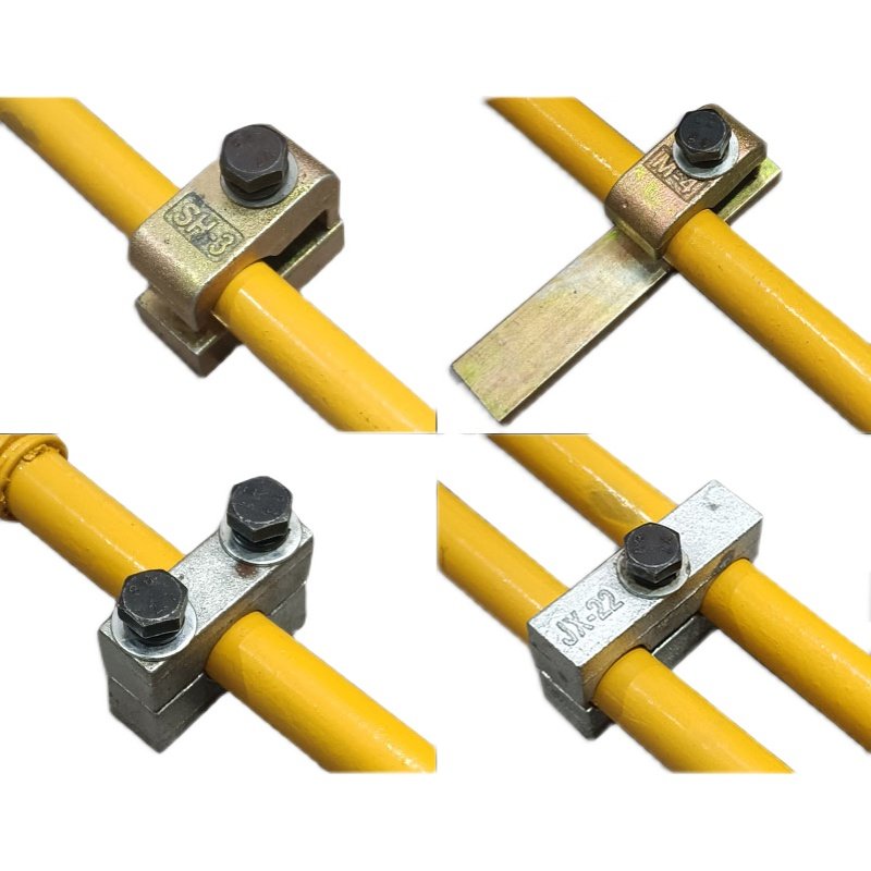 挖机管夹液压管卡子破碎锤大小臂管路双孔卡扣固定夹4/6分1寸管扣