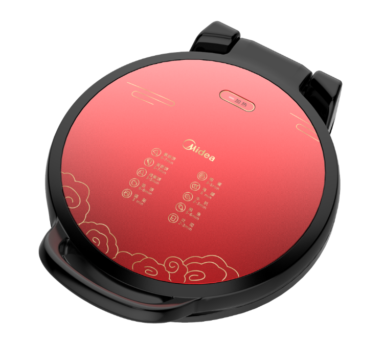 美的电饼铛 JKE3412双面悬浮加热家用多功能煎烤机大烤盘