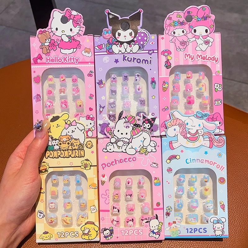 儿童软假指甲贴套装宝宝美甲贴片