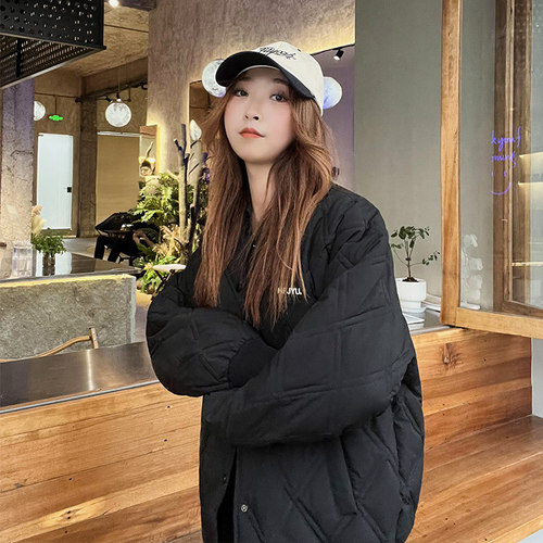 和锋金羽短款oversize棉服外套
