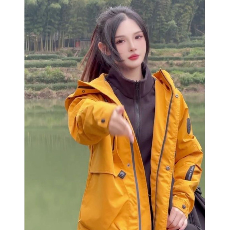 冲锋衣男女三合一2025新款秋冬季外套防风防水可拆卸情侣装两件套