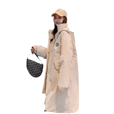 韩版潮流时尚胸标加厚面包服