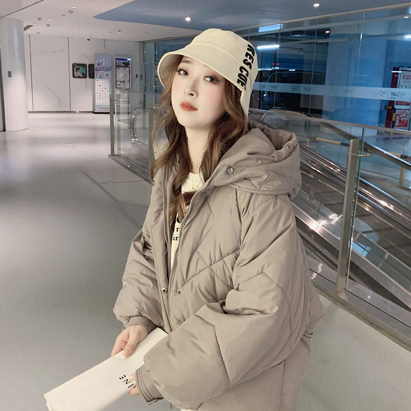 oversize面包服短款棉衣棉服女2025年新款潮秋冬季外套女装厚棉袄