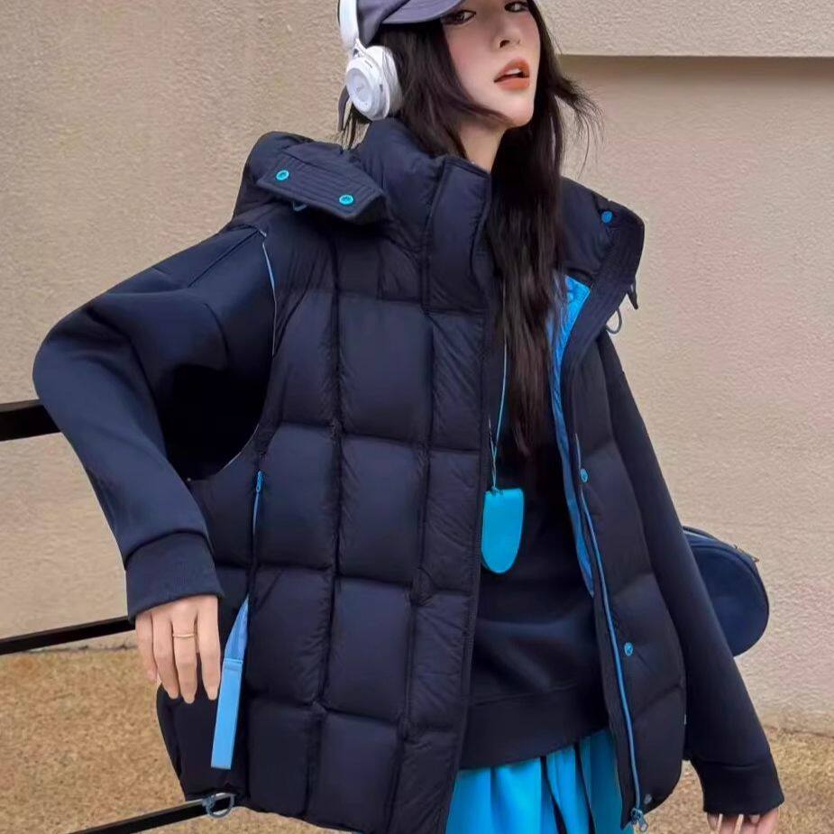 羽绒棉马甲女款2025新款秋冬季外套女外穿马夹加厚背心小个子上衣
