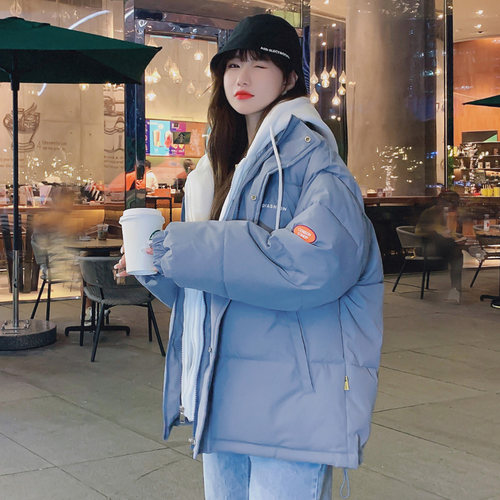 短款羽绒韩版宽松风秋冬季面包服