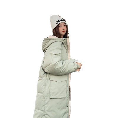 和锋金羽中长款oversize棉服外套